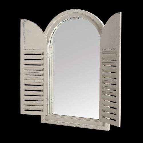 Mirror - Ant White With French Doors (37 x 59cm)