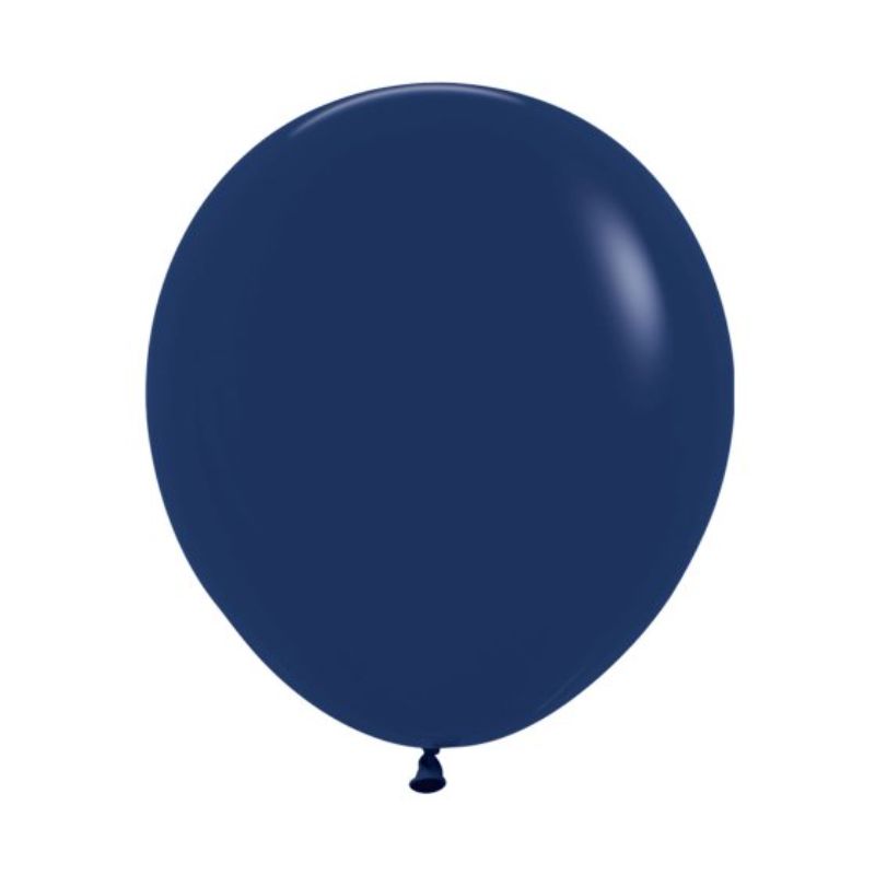 Sempertex 45cm Fashion Navy Blue Latex Balloons  - Pack of 6