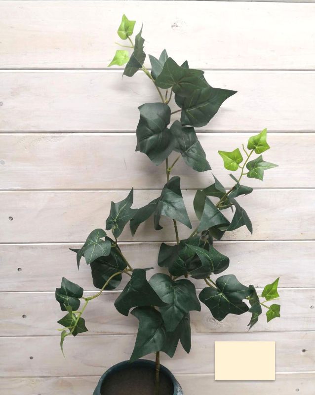 Artificial Green Ivy Spray, 31 inches long, UV resistant, perfect for indoor/outdoor decor and floral arrangements.