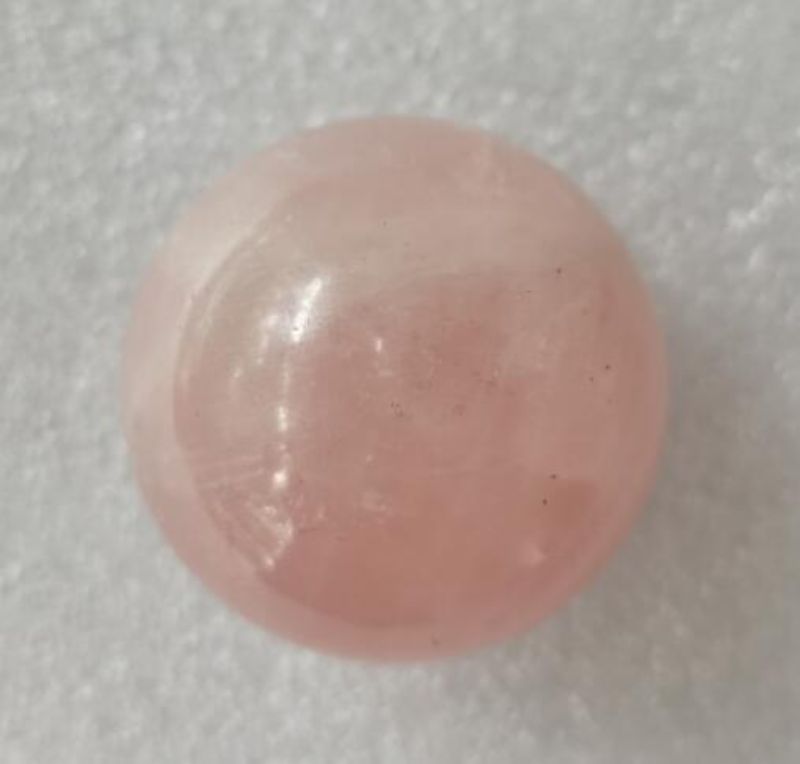 Rose Quartz Sphere (4cm) - a delicate pink crystal sphere for meditation and decor, promoting love and emotional healing.