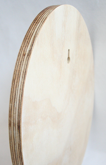 Eco-friendly plywood robot wall art in an oval shape, perfect for children's rooms or play areas, measuring 210mm x 280mm.