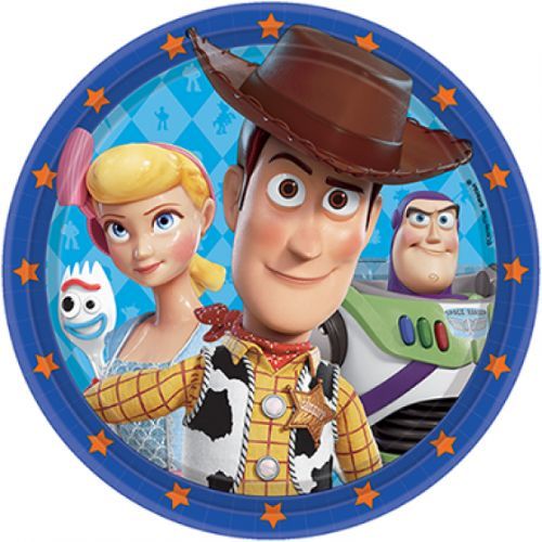 Toy Story 4 9" / 23cm Round Paper Plates - Pack of 8