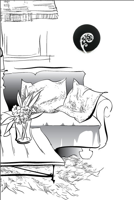 Frond Art Circle - modern Kiwiana wall art, 300mm diameter, durable ACM material, available in various metallic finishes.