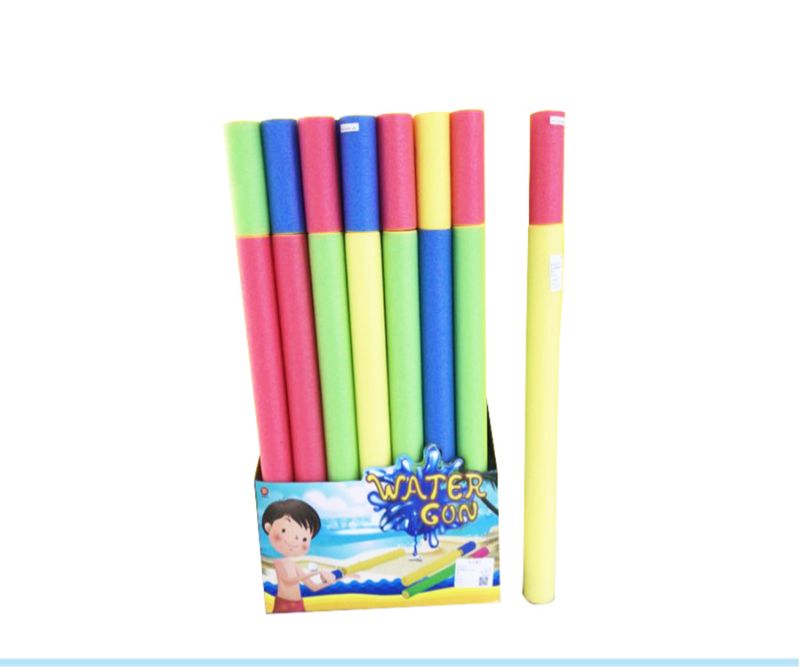 Vibrant set of 6 water squirters, each 4x60cm, perfect for summer fun at pools, parties, and beaches.