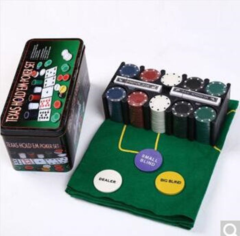 Premium 4cm poker chips set with vibrant colors, dealer button, and playing cards for ultimate game nights.