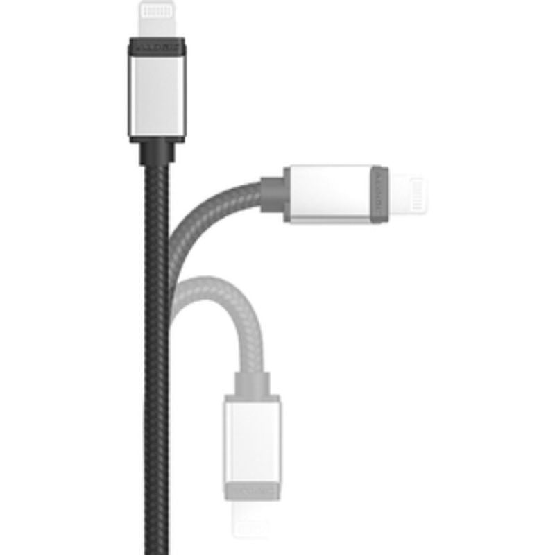 Alogic Ultra Fast Plus USB-A to Lightning cable, 1m, double-braided for durability, ideal for fast charging and data transfer.