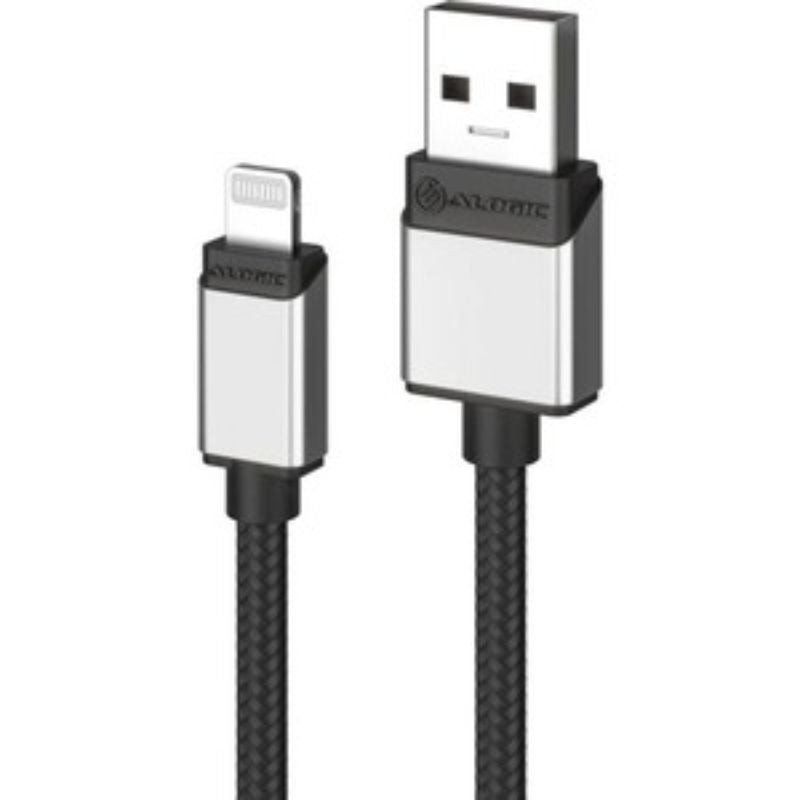 Durable 1m USB-A to Lightning cable with fast data transfer, designed for reliable charging of devices in compact spaces.