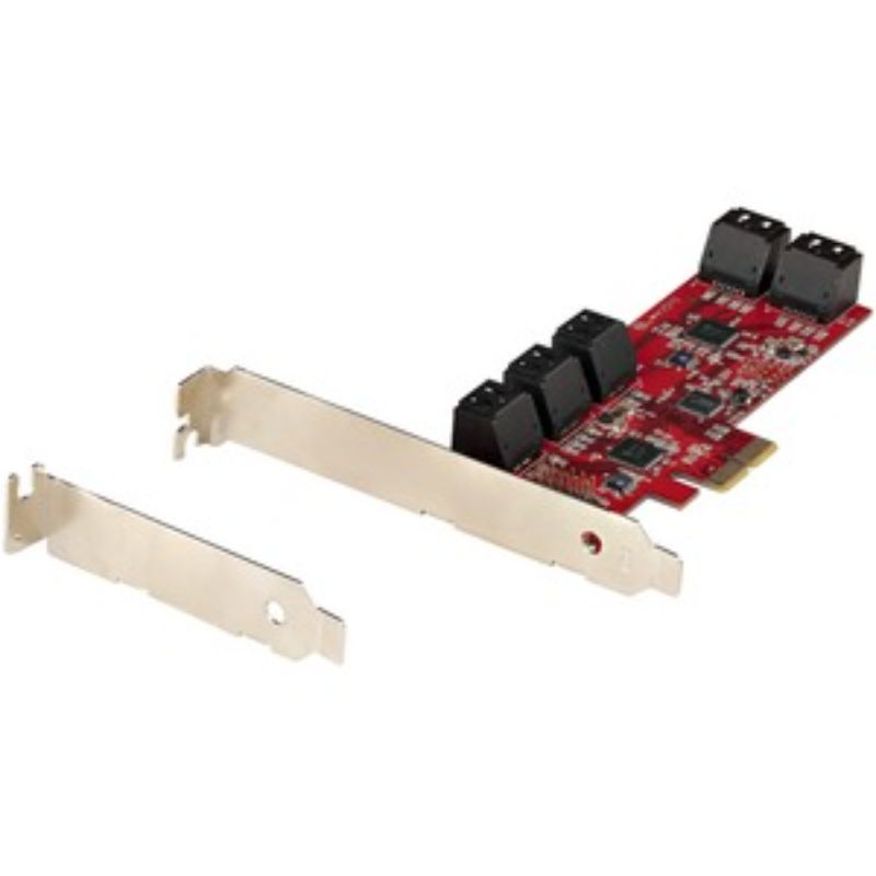 StarTech.com PCIe SATA Card, 10-port SATA III controller for adding high-speed storage to PC/Mac/Linux systems.