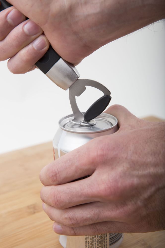 Magnetic Bottle Opener - Savannah, featuring stainless steel, built-in ring lifter, and magnetic back for easy storage.