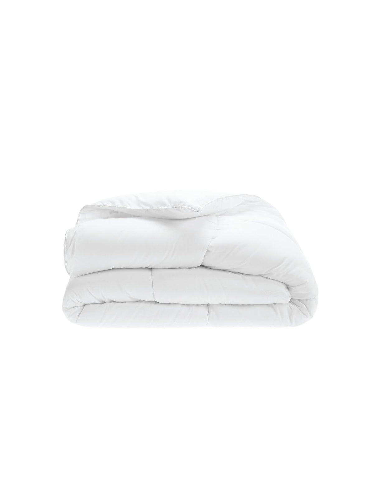 Super King-sized white duvet inner with plush filling and microfibre cover for year-round comfort and elegance.