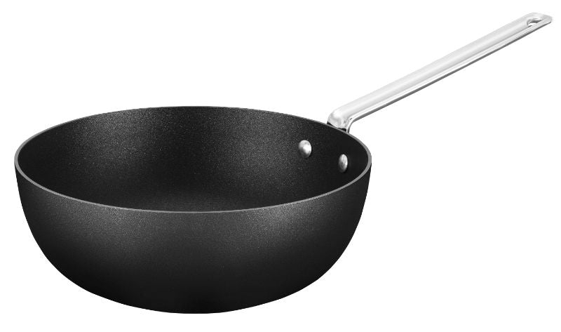 Bistro Pan - Scanpan Techniq: 26CM non-stick, eco-friendly, versatile for sautéing, stir-frying, and oven-safe up to 260°C.
