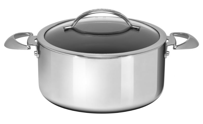 Scanpan Haptiq 24cm Dutch Oven with non-stick surface, premium construction, and elegant design for versatile cooking.