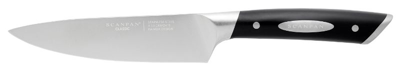 Scanpan Classic Forged 15cm Cooks Knife, made from premium German steel with ergonomic handle for precise cutting.