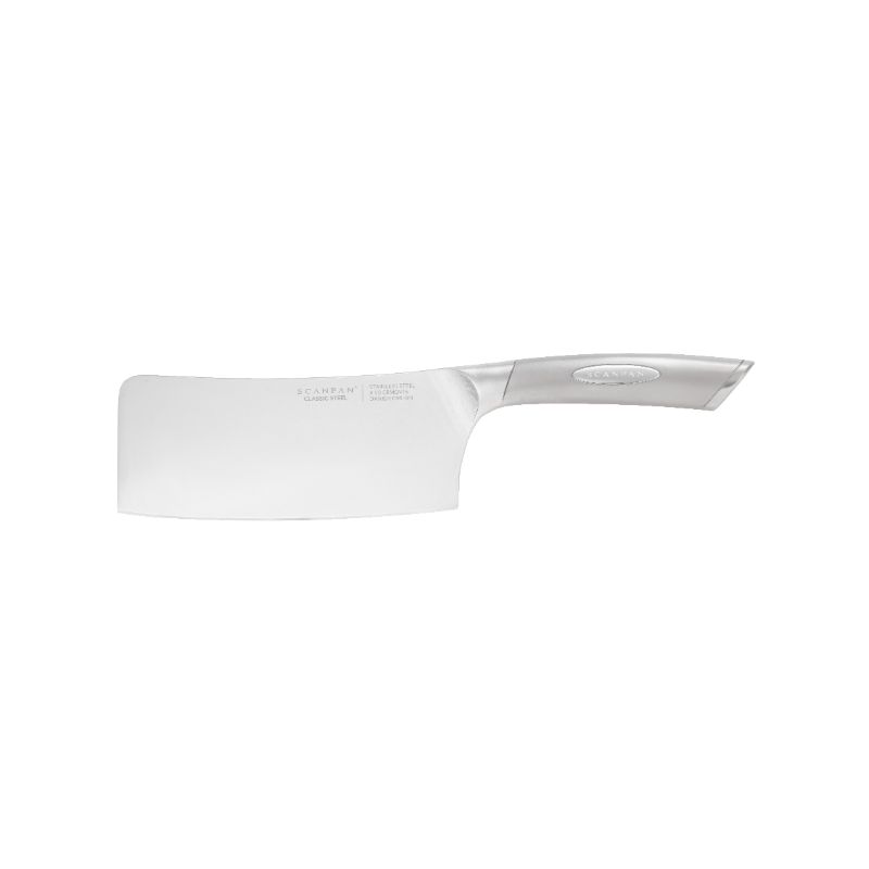 SCANPAN Classic Steel 16cm Cleaver featuring premium German stainless steel and ergonomic design for effortless chopping and slicing.