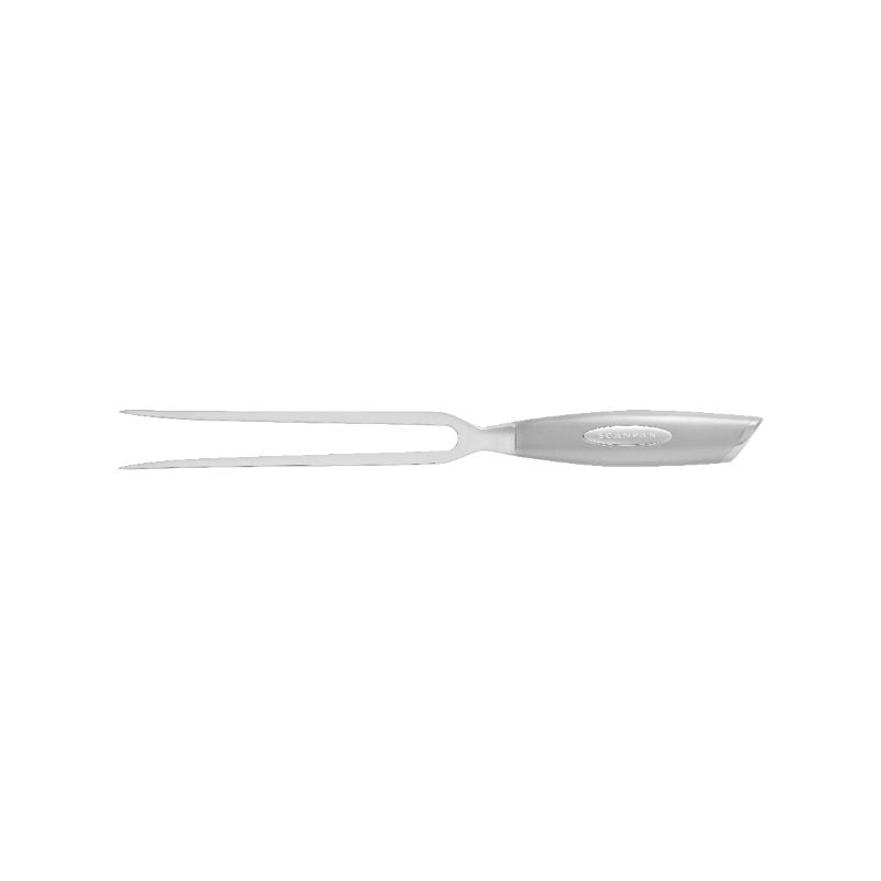 Scanpan Classic Steel 15CM Carving Fork with ergonomic handle and German stainless steel for precision carving.