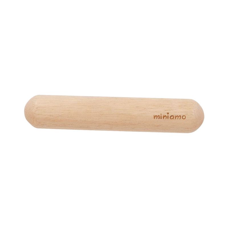Stylish timber rolling pin measuring 18.5 x 3 cm for effortless dough rolling and perfect baking results.