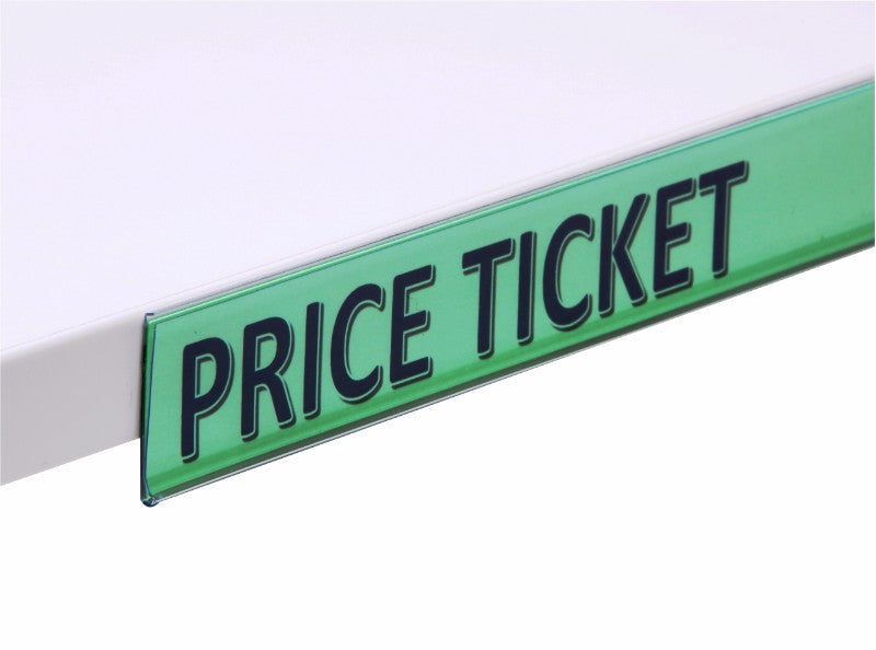 Clear Data Strip, 40mm x 900mm, for secure labeling on shelves and surfaces; pack of 10 strips for efficient organization.