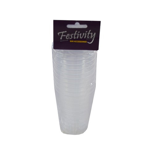 Festivity Disposable Beer Glasses: 10 lightweight, durable glasses for hassle-free drinking at events and easy cleanup.