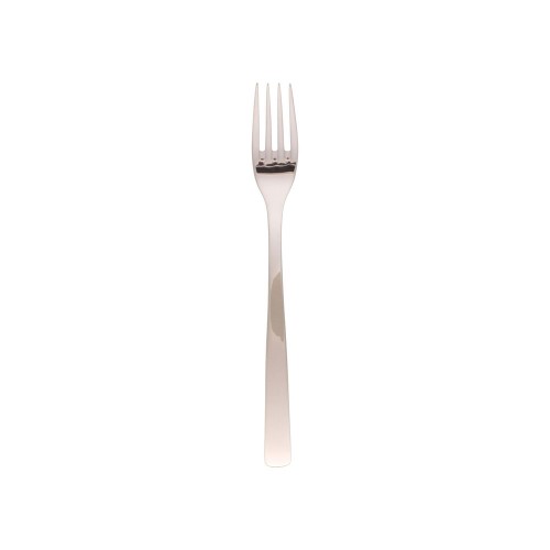 Set of 12 Amalfi table forks in premium stainless steel, featuring a sleek mirror finish and elegant design for dining occasions.