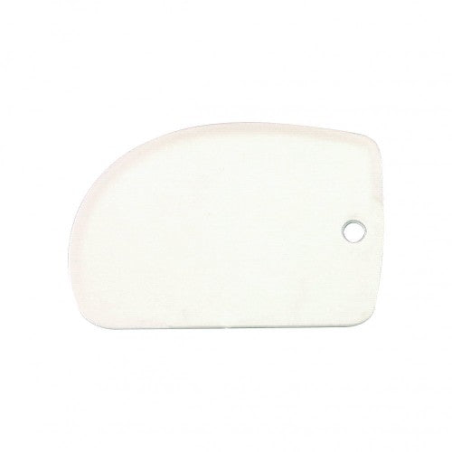 High-quality thermoplastic dough scraper, 125x85mm, perfect for scraping, cutting, and portioning dough with ease.