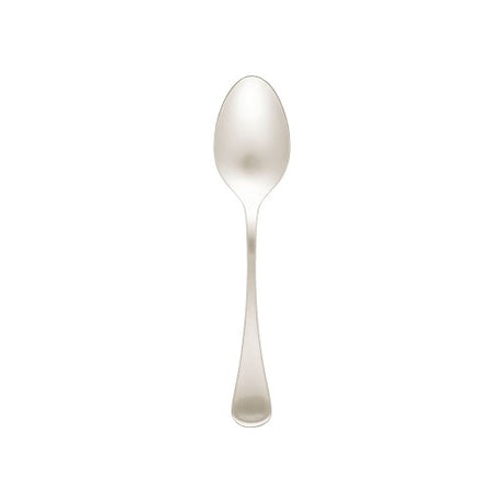 Set of 12 elegant Tablekraft Elite Table Spoons, 205mm, crafted from durable 18/10 stainless steel with polished and satin finishes.