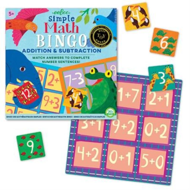Bingo Game - eeBoo Simple Math Bingo