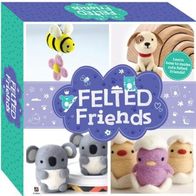 "All-inclusive needle felting craft kit with projects for creating a bee key-ring and bird brooch, suitable for ages 12 and up."