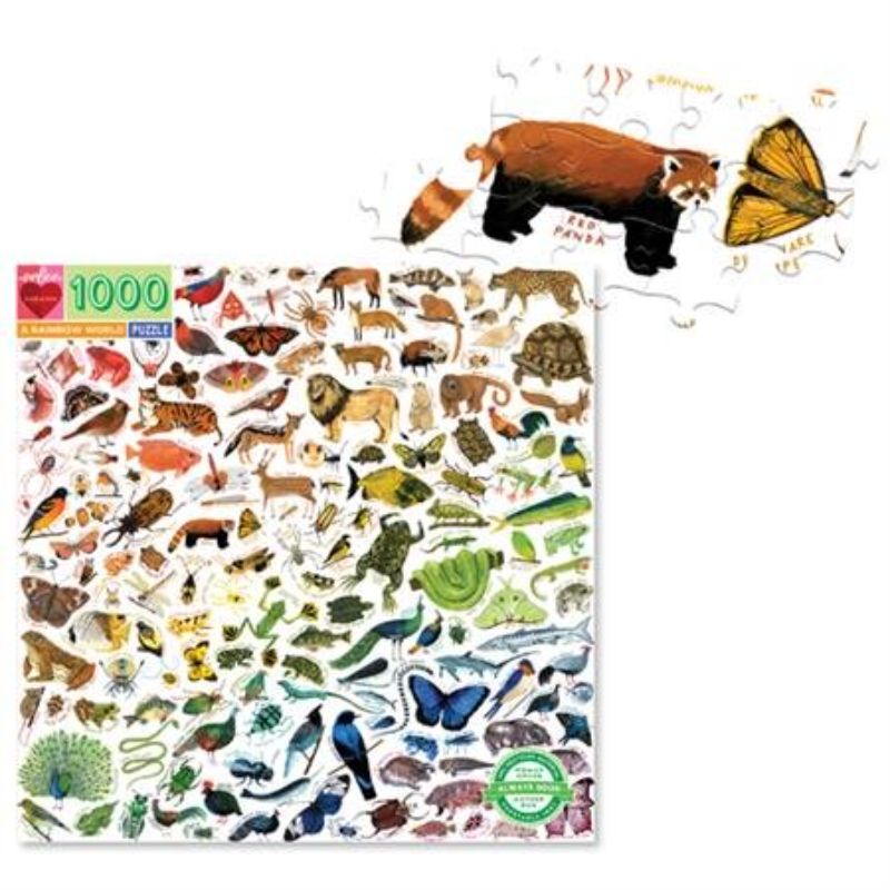 Jigsaw Puzzle - eeBoo A Rainbow World (1000pcs)