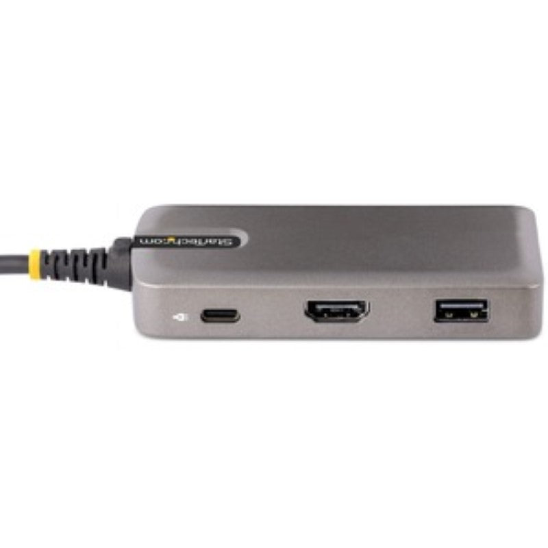 StarTech USB-C Multiport Adapter with 4K HDMI output, 3 USB ports, and 100W Power Delivery for enhanced connectivity.