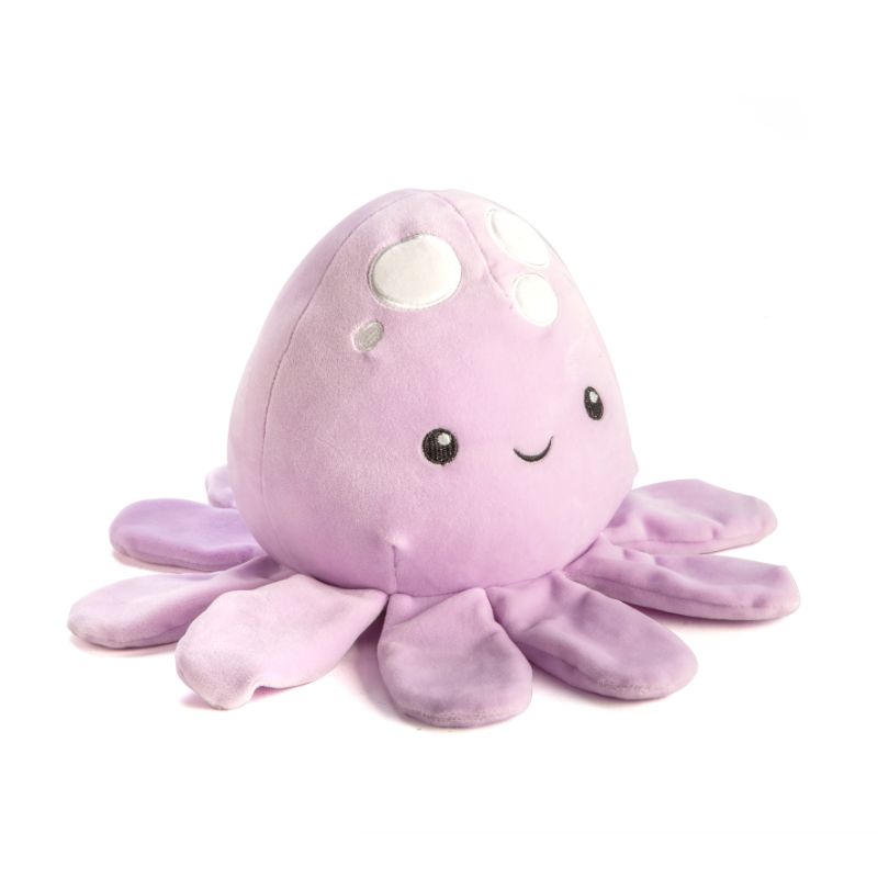 Soft plush jellyfish cushion (19cm) in velour, perfect for cuddling and imaginative play for kids and adults.