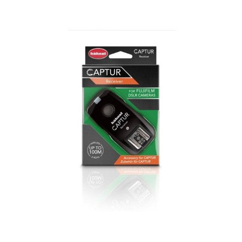 Hahnel Captur Receiver for Fuji, enabling wireless control of lights for stunning photography with various Fuji models.