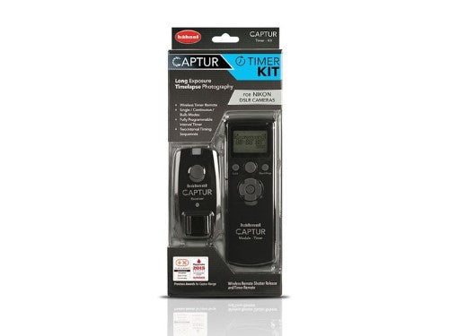 Wireless remote shutter release timer kit for Nikon, ideal for time-lapse and long exposure photography with DCM technology.