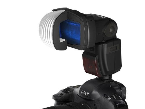 HAHNEL MODULE CREATIVE LANTERN KIT with diffuser, 6 color filters, adapter, and storage wallet for enhancing photography lighting.