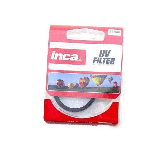 INCA 37MM UV Filter for photography, absorbs UV rays, protects lens from dust and scratches, lightweight and easy to use.