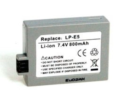 INCA CANON LP-E5 battery for Canon EOS DSLRs, offering reliable power and extended shooting time for photographers.