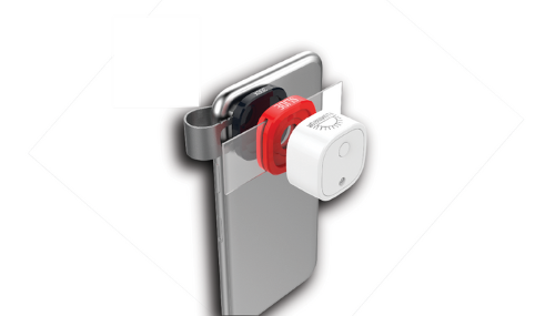 KONUS Micro Clip Microscope Set transforms smartphones into powerful microscopes with three magnifications and LED illuminator.