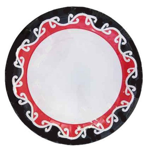 Set of 6 packs of NZ-designed party plates, each pack contains 8 colorful plates perfect for celebrations.