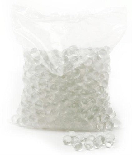 Clear glass marbles, 13mm, pack of 500, ideal for home decor, crafting, and adding elegance to projects.