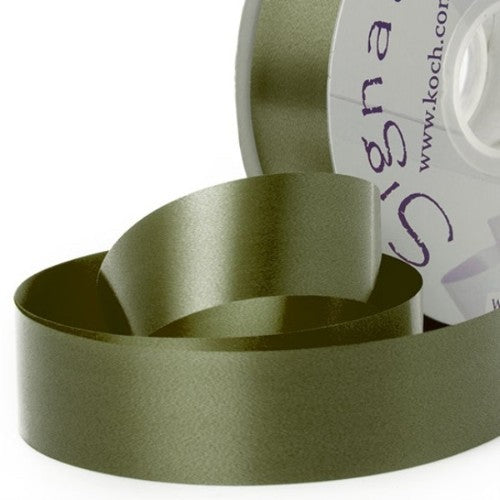 Economy Tear Ribbon in Hunter Green, 30mm x 91m, perfect for elegant wrapping and crafting projects.