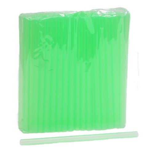 Green Gerbera tubes in a pack of 100, designed for easy flower support and hydration, ensuring fresh and upright floral displays.