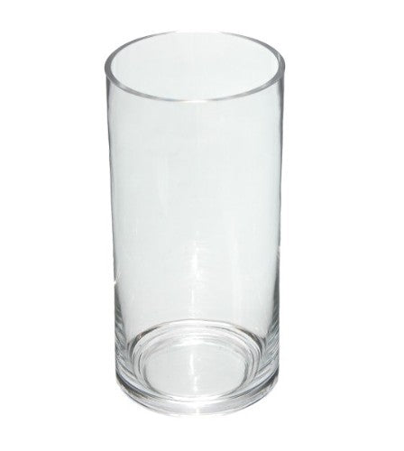 Modern 40cm cylinder vase with a polished finish, perfect for fresh flowers or dried arrangements in any decor.