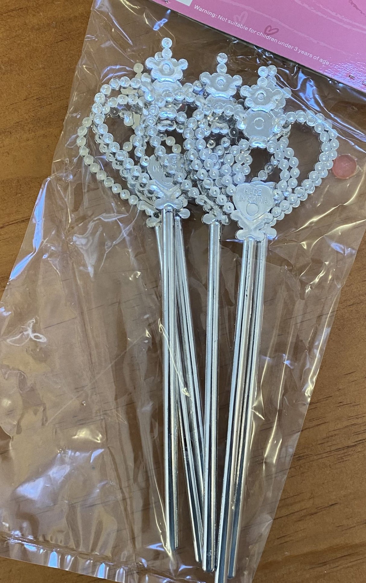 Colorful party wands set of 6, perfect for birthdays and themed events, adding magic to celebrations.