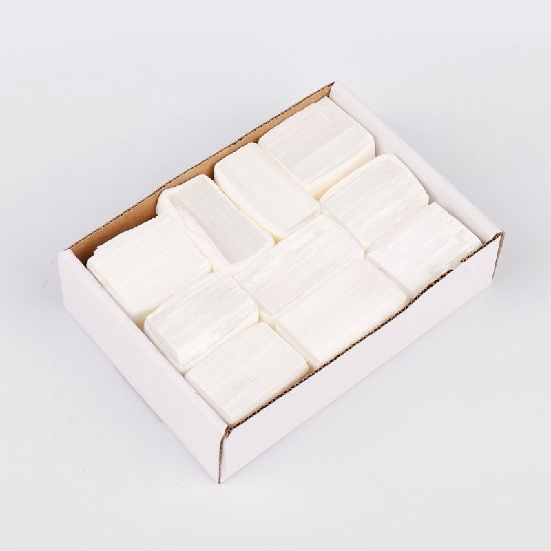 Elegant White Selenite Mini Crystal Tray, perfect for decor or organizing jewelry, radiates calming energy and reflects light beautifully.