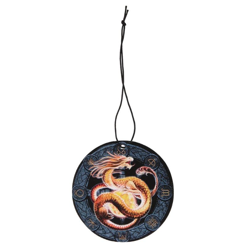 Litha Dragon Floral Scented Air Freshener featuring vibrant artwork and floral scent, perfect for home or office decor.