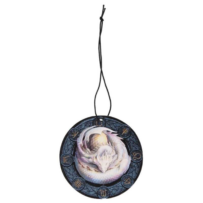 Ostara Dragon air freshener by Anne Stokes, featuring honey scent and enchanting dragon artwork, perfect for home decor.