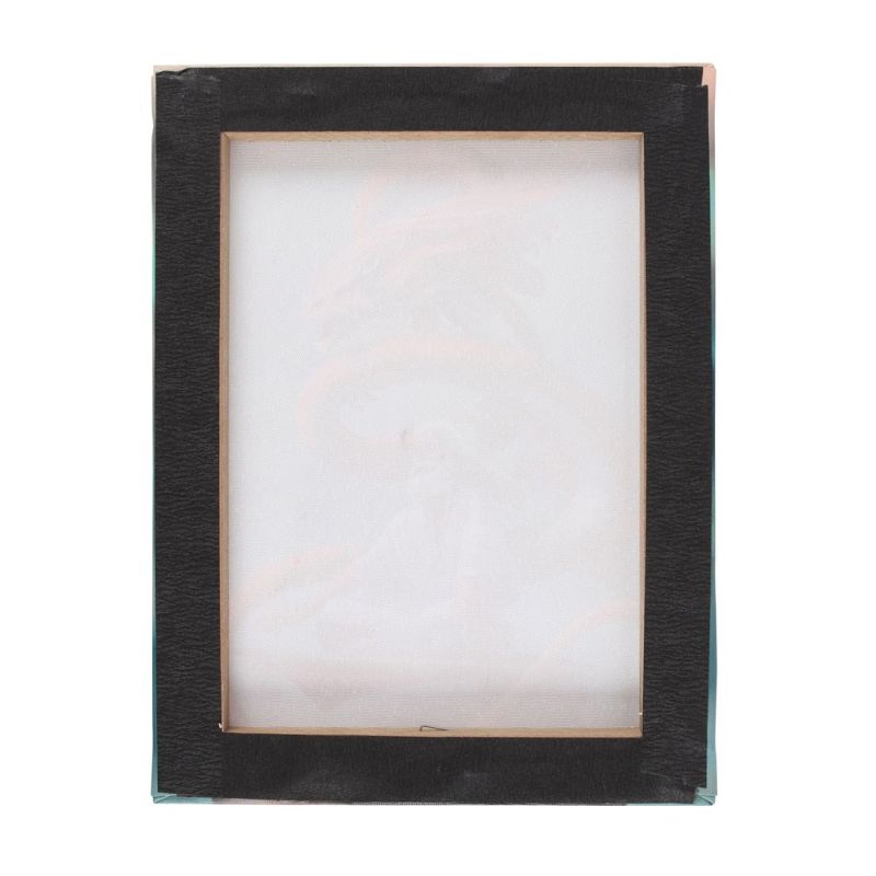 Small canvas plaque featuring Anne Stokes' 'The Hermit', showcasing fantasy art with a mysterious and solitary theme.