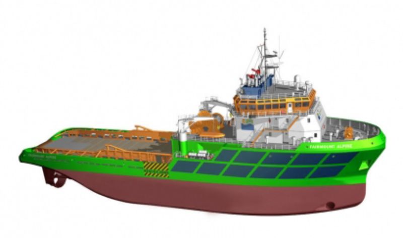 Detailed wooden model kit of the RCC 1/76 Fairmont Alpine, ideal for maritime enthusiasts and remote control hobbyists.