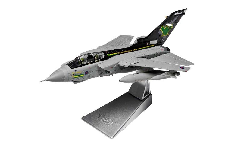 Detailed 1/72 diecast model of the Tornado GR4 IX Squadron RAF, showcasing intricate features and authentic markings.