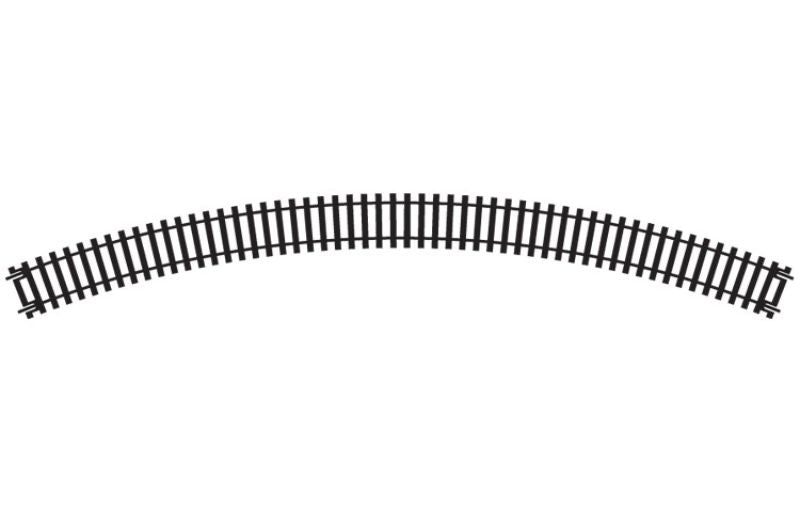 Hornby 3rd Radius Double Curve track piece for smooth train movements in 1/76 scale model layouts. Ideal for intricate designs.