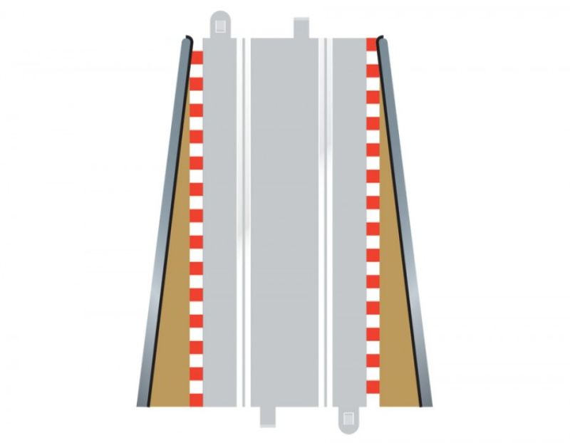 Slot Car Accessories - Borders Lead In/Out 350mm 2